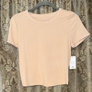 NWT Pink Rose Women's Soft Nude Tee